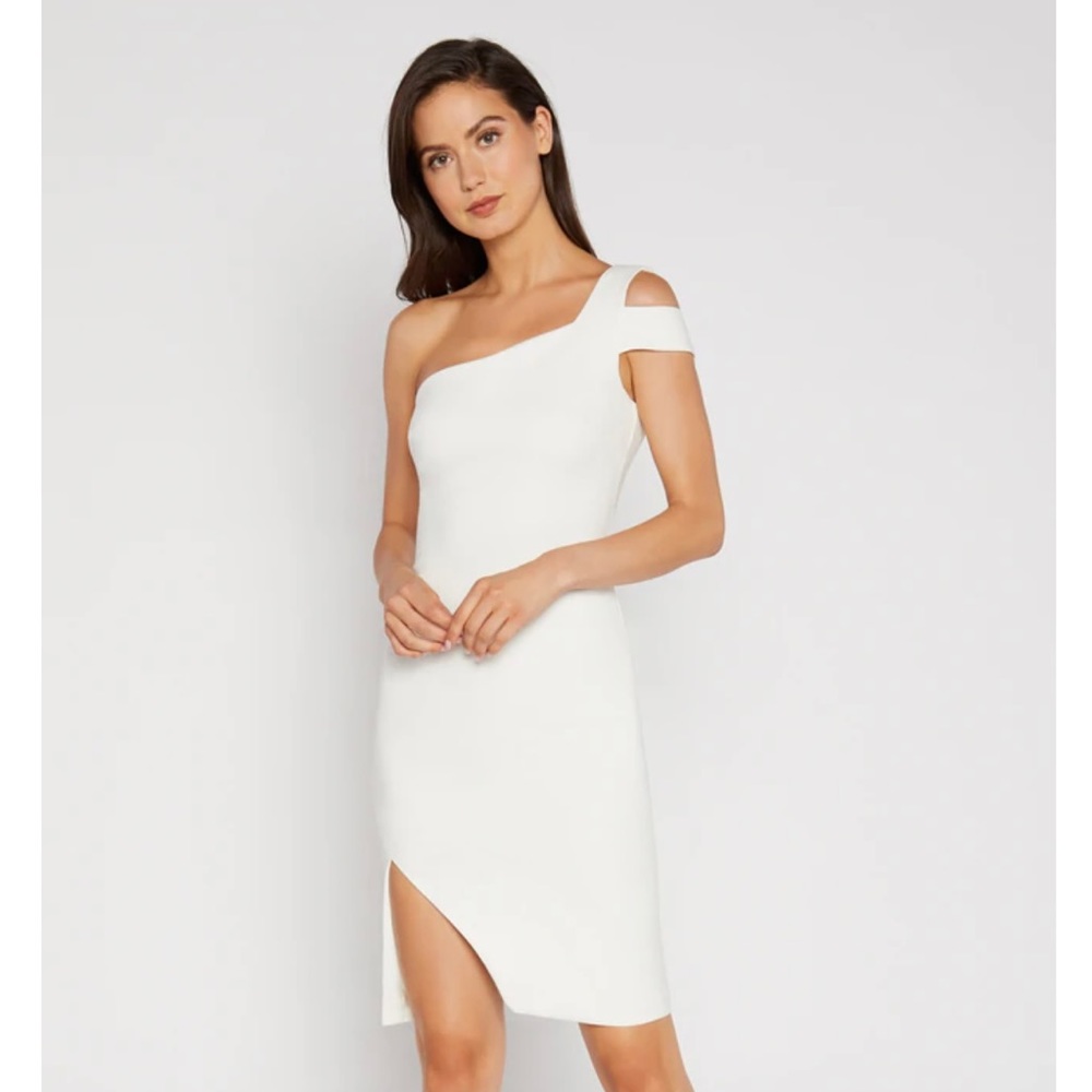 LIKELY womens cream bodycon dress light white